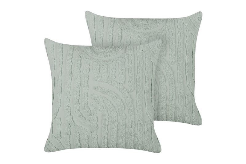 Prydnadskuddar Tellima set om 2 Grön - Grön - Textil & mattor - Filtar, kuddar & plädar - Utekudde