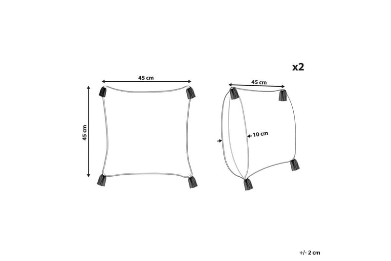 Prydnadskuddar Tilia set om 2 - Textil & mattor - Filtar, kuddar & plädar - Utekudde