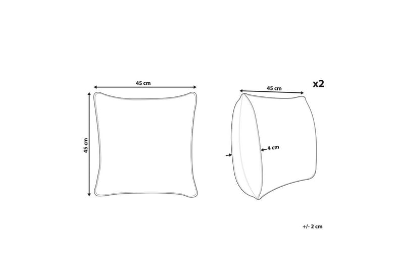 Prydnadskuddar Trachelium set om 2 - Textil & mattor - Filtar, kuddar & plädar - Prydnadskudde & kuddfodral