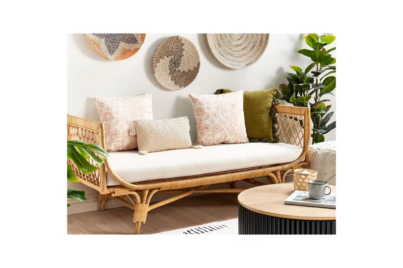 Prydnadskuddar Triteleia set om 2 Rosa/guld/beige - Rosa/guld/beige - Textil & mattor - Filtar, kuddar & plädar - Prydnadskudde & kuddfodral