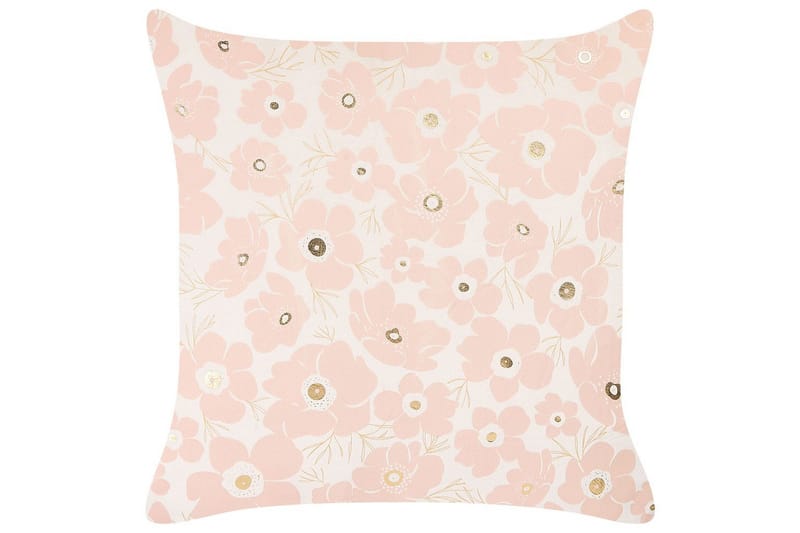 Prydnadskuddar Triteleia set om 2 Rosa/guld/beige - Rosa/guld/beige - Textil & mattor - Filtar, kuddar & plädar - Prydnadskudde & kuddfodral