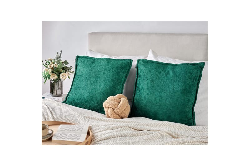 Prydnadskuddar Verpis set om 2 Grön - Grön - Textil & mattor - Filtar, kuddar & plädar - Prydnadskudde & kuddfodral