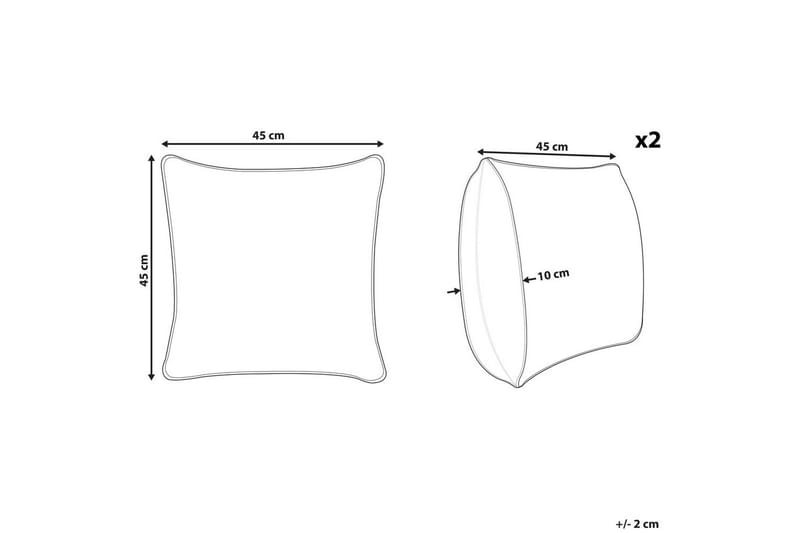 Prydnadskuddar Woodi set om 2 - Textil & mattor - Filtar, kuddar & plädar - Utekudde