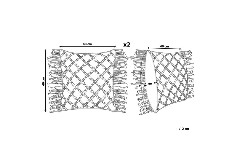 Prydnadskuddar Yaniklar set om 2 - Textil & mattor - Filtar, kuddar & plädar - Prydnadskudde & kuddfodral
