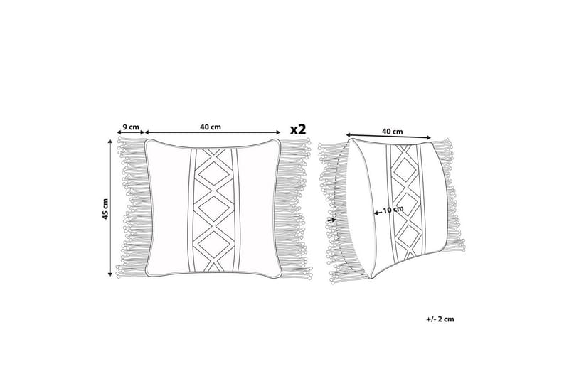 Prydnadskuddar Yortan set om 2 - Textil & mattor - Filtar, kuddar & plädar - Prydnadskudde & kuddfodral