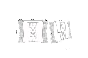 Prydnadskuddar Yortan set om 2 - Textil & mattor - Filtar, kuddar & plädar - Prydnadskudde & kuddfodral