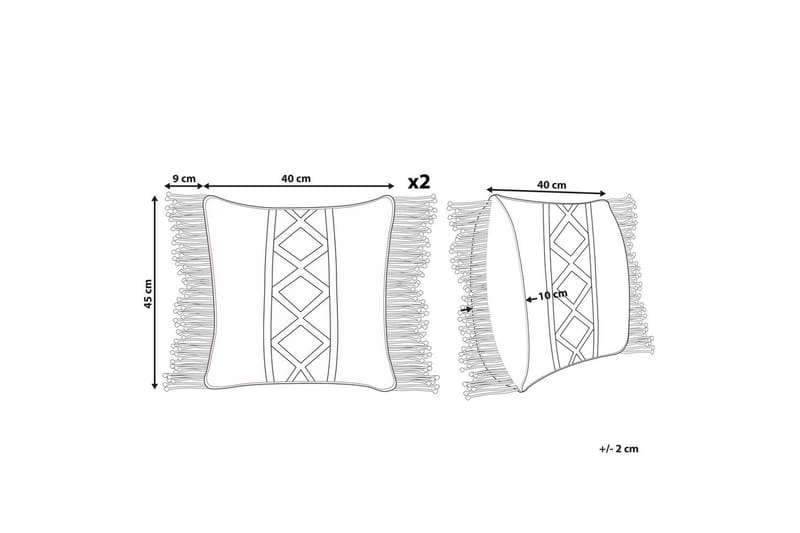 Prydnadskuddar Yortan set om 2 - Textil & mattor - Filtar, kuddar & plädar - Utekudde