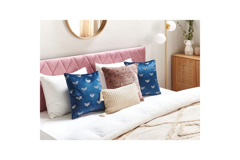 Prydnadskuddar Yuzuri set om 2 Blå/Silver - Blå/Silver - Textil & mattor - Filtar, kuddar & plädar - Prydnadskudde & kuddfodral