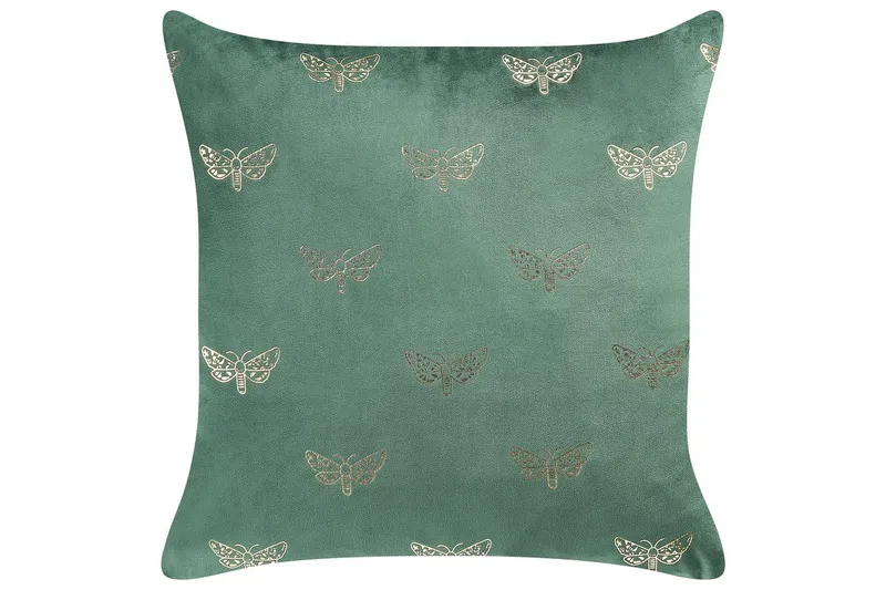 Prydnadskuddar Yuzuri set om 2 Grön/guld - Grön/guld - Textil & mattor - Filtar, kuddar & plädar - Prydnadskudde & kuddfodral