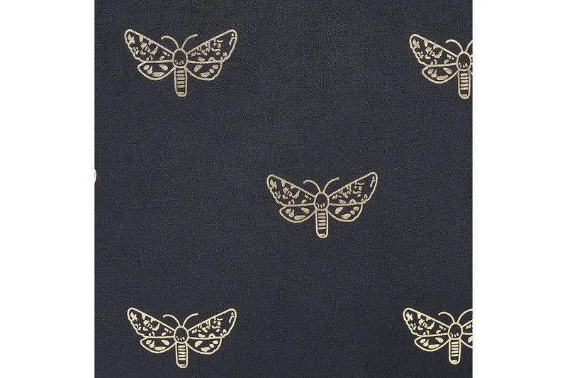 Prydnadskuddar Yuzuri set om 2 Svart/guld - Svart/guld - Textil & mattor - Filtar, kuddar & plädar - Prydnadskudde & kuddfodral