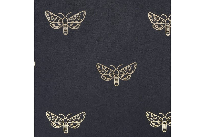 Prydnadskuddar Yuzuri set om 2 Svart/guld - Svart/guld - Textil & mattor - Filtar, kuddar & plädar - Prydnadskudde & kuddfodral