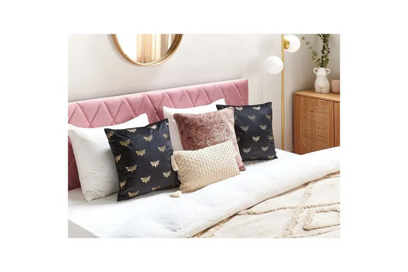 Prydnadskuddar Yuzuri set om 2 Svart/guld - Svart/guld - Textil & mattor - Filtar, kuddar & plädar - Prydnadskudde & kuddfodral