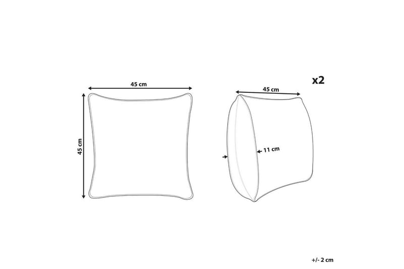 Prydnadskuddar Zamia set om 2 - Textil & mattor - Filtar, kuddar & plädar - Utekudde
