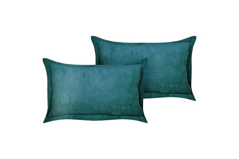 Prydnadskuddar Zinnia set om 2 Blå, Rektangulär - Blå, Rektangulär - Textil & mattor - Filtar, kuddar & plädar - Prydnadskudde & kuddfodral