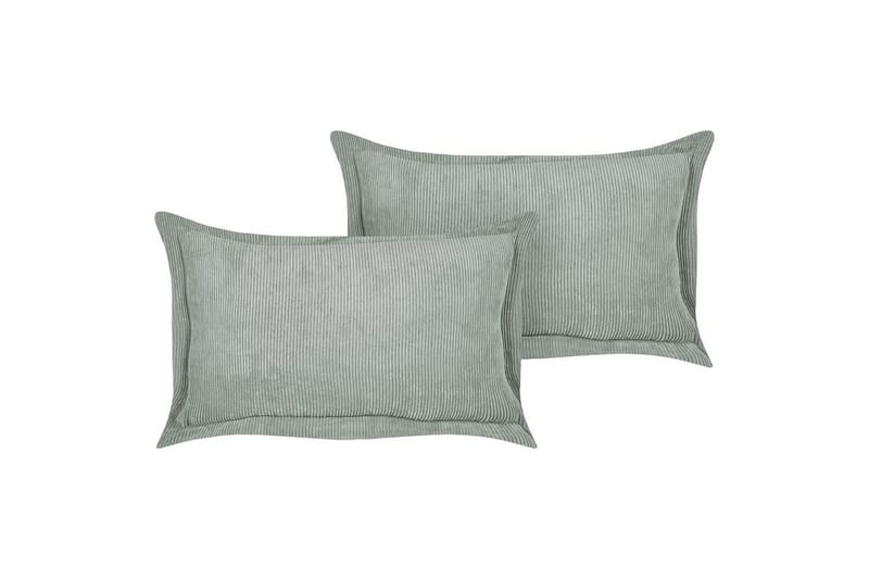 Prydnadskuddar Zinnia set om 2 Grön, Rektangulär, Grön, Rektangulär