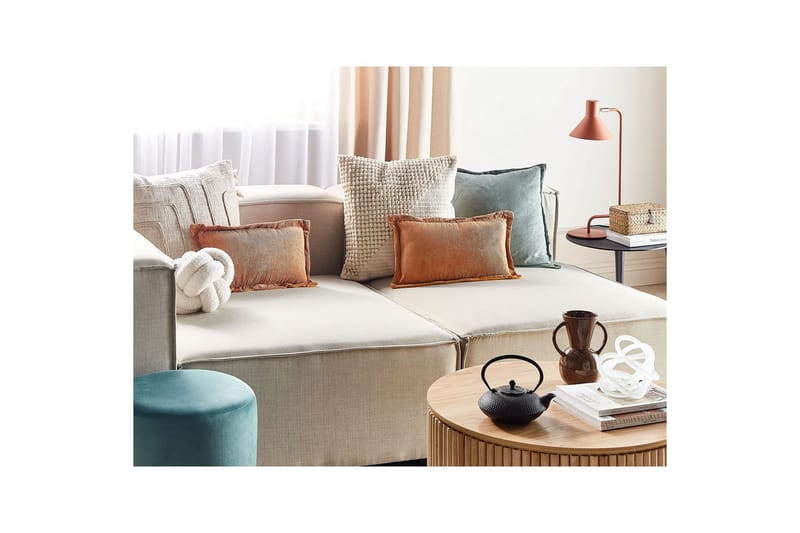 Prydnadskuddar Zinnia set om 2 Orange, Rektangulär - Orange, Rektangulär - Textil & mattor - Filtar, kuddar & plädar - Prydnadskudde & kuddfodral