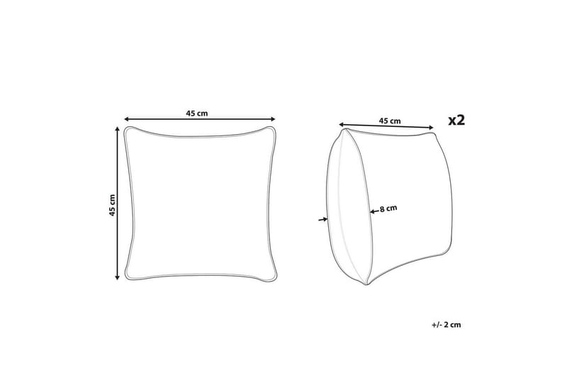 Prydnadskuddar Palmier set om 2 - Textil & mattor - Filtar, kuddar & plädar - Utekudde