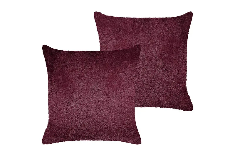 Prydnadskuddar Pilea set om 2 Röd - Röd - Textil & mattor - Filtar, kuddar & plädar - Utekudde