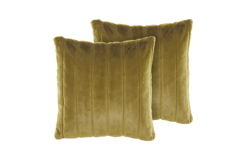 Prydnadskuddar Pumila set om 2 Grön - Grön - Textil & mattor - Filtar, kuddar & plädar - Prydnadskudde & kuddfodral