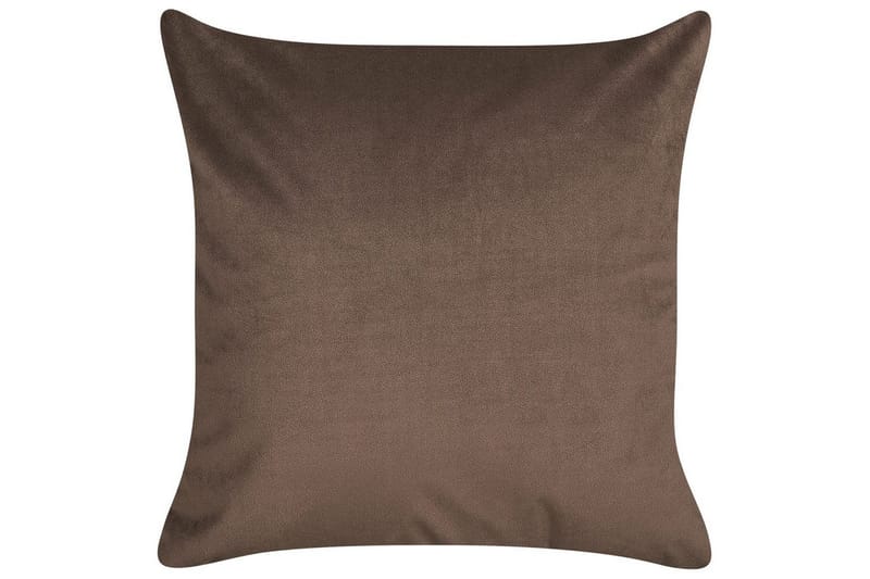 Prydnadskuddar Philodendron set om 2 Brun/Vit - Brun/Vit - Textil & mattor - Filtar, kuddar & plädar - Prydnadskudde & kuddfodral