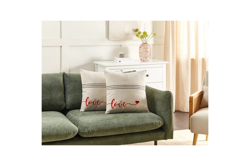 Prydnadskuddar Plumeria set om 2 - Textil & mattor - Filtar, kuddar & plädar - Utekudde