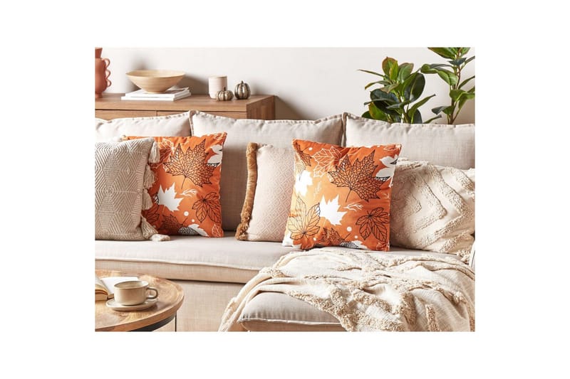 Prydnadskuddar Poinsettia set om 2 - Textil & mattor - Filtar, kuddar & plädar - Utekudde