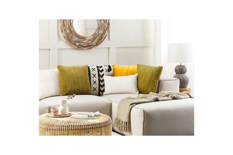 Prydnadskuddar Pumila set om 2 Grön - Grön - Textil & mattor - Filtar, kuddar & plädar - Prydnadskudde & kuddfodral