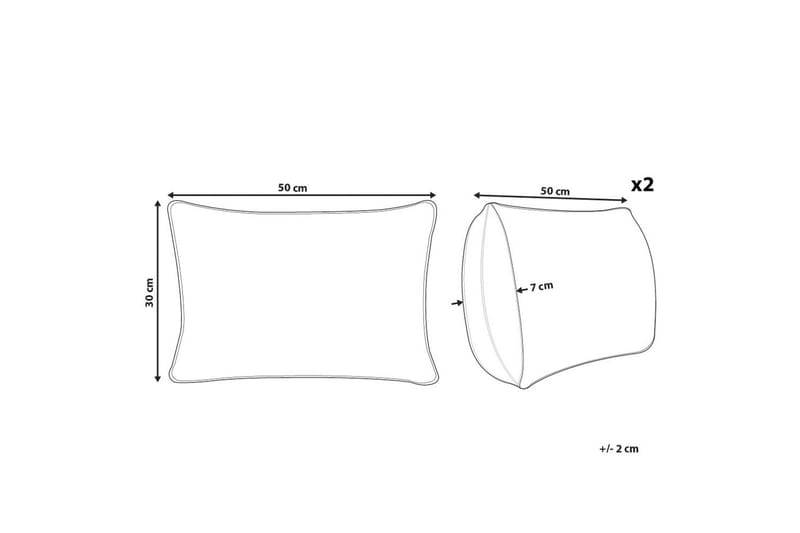 Prydnadskuddar Pulmonaria set om 2 - Textil & mattor - Filtar, kuddar & plädar - Utekudde