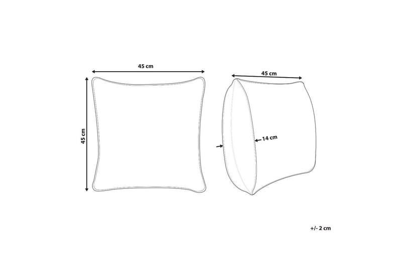 Prydnadskuddar Pilea Grön - Grön - Textil & mattor - Filtar, kuddar & plädar - Utekudde