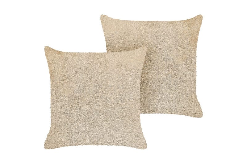 Prydnadskuddar Pilea set om 2 Beige - Beige - Textil & mattor - Filtar, kuddar & plädar - Utekudde
