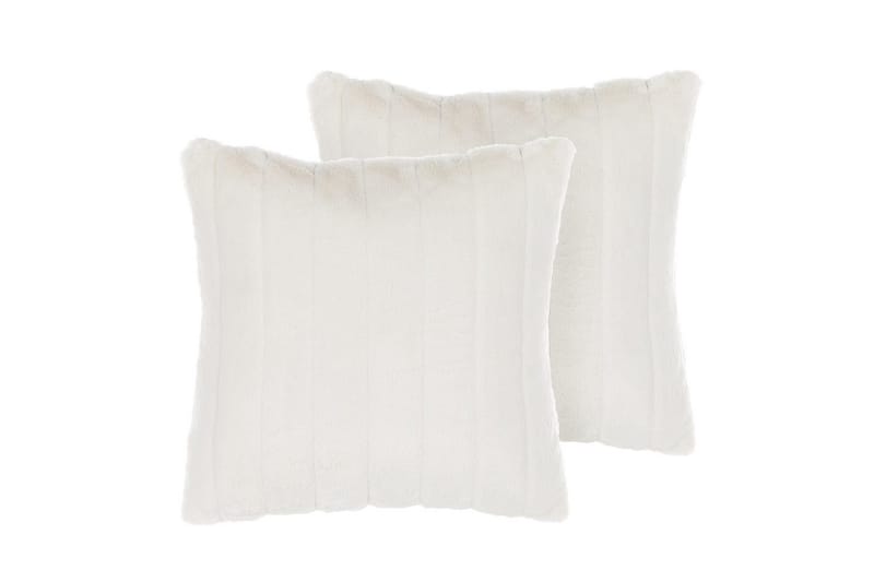 Prydnadskuddar Pumila set om 2 Vit - Vit - Textil & mattor - Filtar, kuddar & plädar - Prydnadskudde & kuddfodral