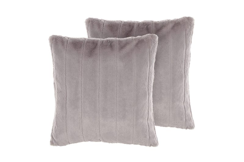 Prydnadskuddar Pumila set om 2 Grå - Grå - Textil & mattor - Filtar, kuddar & plädar - Prydnadskudde & kuddfodral