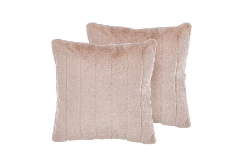 Prydnadskuddar Pumila set om 2 Rosa - Rosa - Textil & mattor - Filtar, kuddar & plädar - Prydnadskudde & kuddfodral