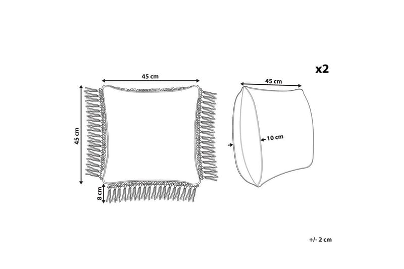 Prydnadskuddar Pallida set om 2 - Textil & mattor - Filtar, kuddar & plädar - Utekudde