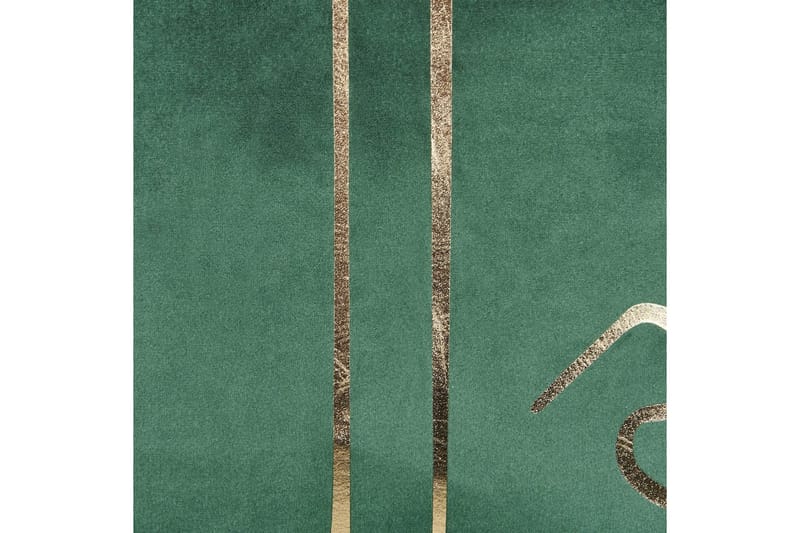 Prydnadskuddar Philodendron set om 2 Grön/guld - Grön/guld - Textil & mattor - Filtar, kuddar & plädar - Prydnadskudde & kuddfodral