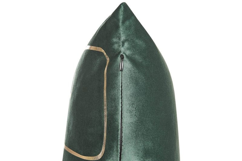 Prydnadskuddar Philodendron set om 2 Grön/guld - Grön/guld - Textil & mattor - Filtar, kuddar & plädar - Prydnadskudde & kuddfodral