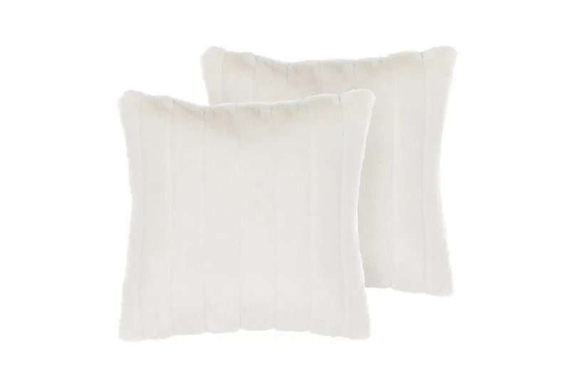 Prydnadskuddar Pumila set om 2 Vit, Vit