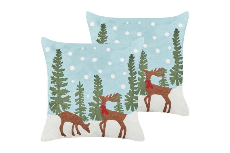 Prydnadskuddar Peppermint set om 2, undefined