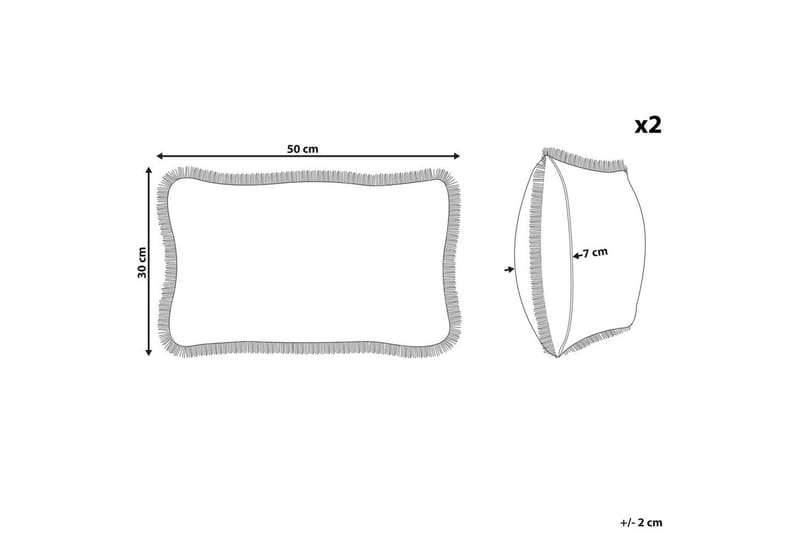 Prydnadskuddar Pothos set om 2 Rektangulär - Rektangulär - Textil & mattor - Filtar, kuddar & plädar - Utekudde