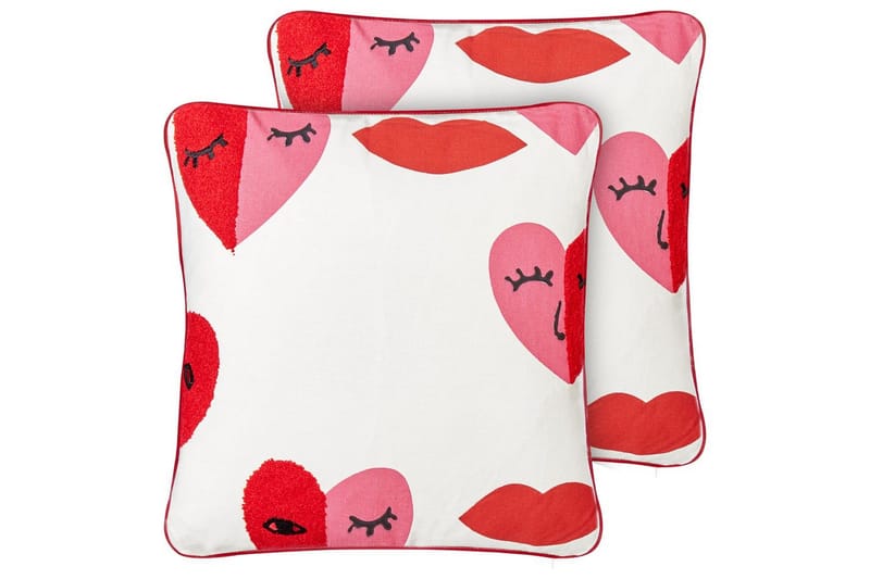 Prydnadskuddar Periwinkle set om 2, undefined