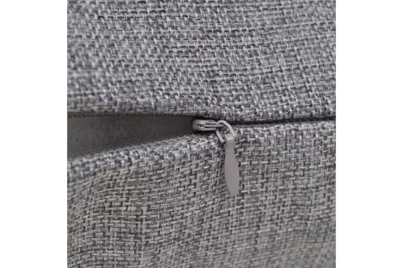 4 Kuddöverdrag i linnelook antracit 40x40 cm - Antracit - Textil & mattor - Filtar, kuddar & plädar - Prydnadskudde & kuddfodral