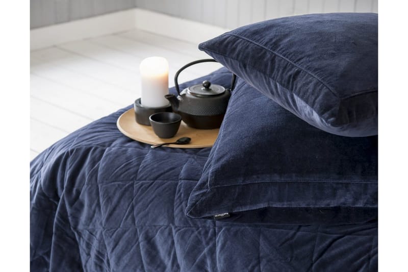Emile Kuddfodral - Marinblå/Sammet - Textil & mattor - Filtar, kuddar & plädar - Prydnadskudde & kuddfodral