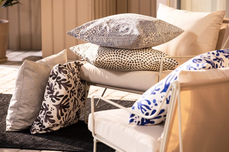 Fritab Dots Kuddfodral 60x60 cm - Beige/Vit - Textil & mattor - Filtar, kuddar & plädar - Prydnadskudde & kuddfodral