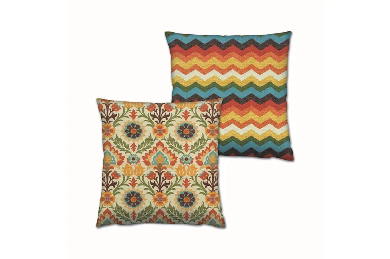 Gravel Kudde 43x43 cm 2-pack - Multi - Textil & mattor - Filtar, kuddar & plädar - Prydnadskudde & kuddfodral