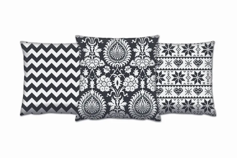 Gravel Kudde 43x43 cm 3-pack, Multi