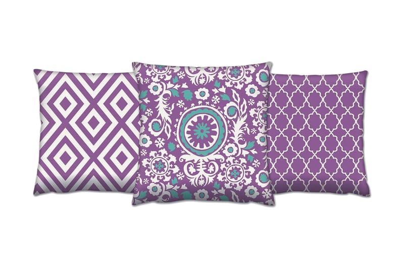 Gravel Kudde 43x43 cm 3-pack, Multi