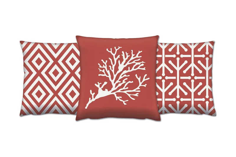 Gravel Kudde 43x43 cm 3-pack, Multi