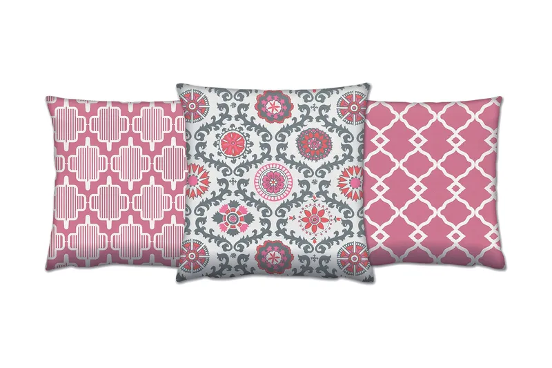 Gravel Kudde 43x43 cm 3-pack, Multi