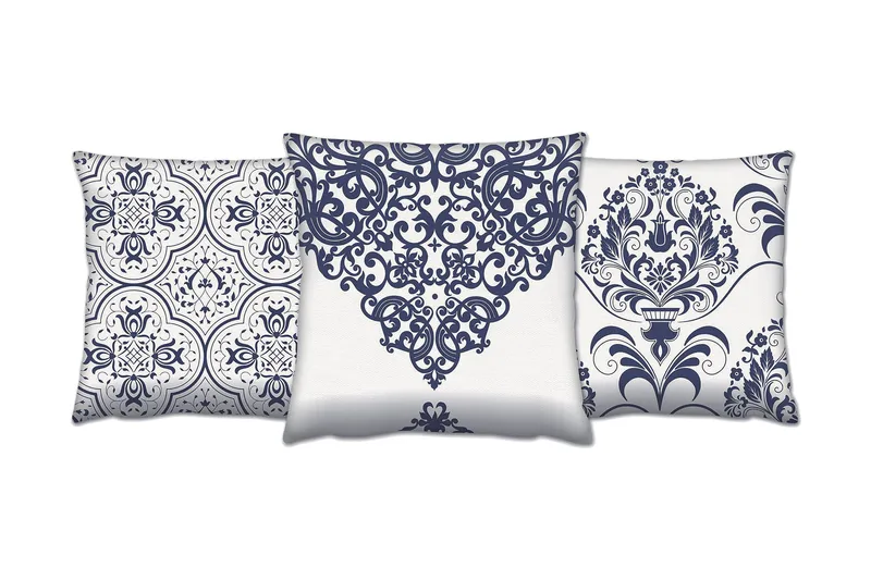 Gravel Kudde 43x43 cm 3-pack, Multi