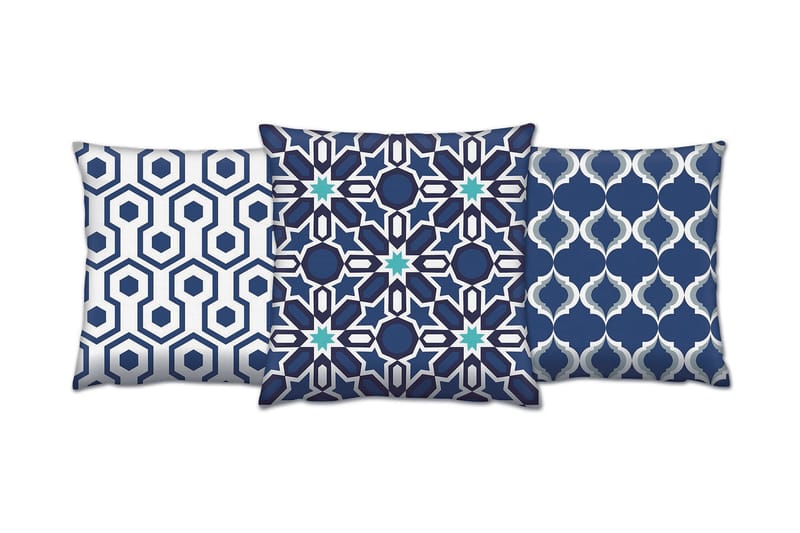 Gravel Kudde 43x43 cm 3-pack - Multi - Textil & mattor - Filtar, kuddar & plädar - Prydnadskudde & kuddfodral